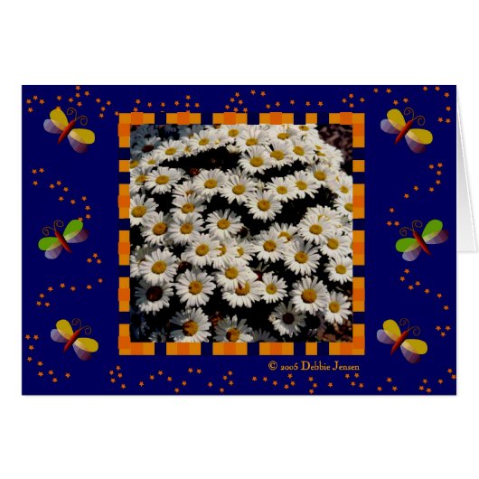 Field of Daisies by Debbie Jensen Cards (Front Horizontal)
