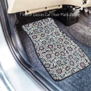 Field Of Daisies Car Floor Mat