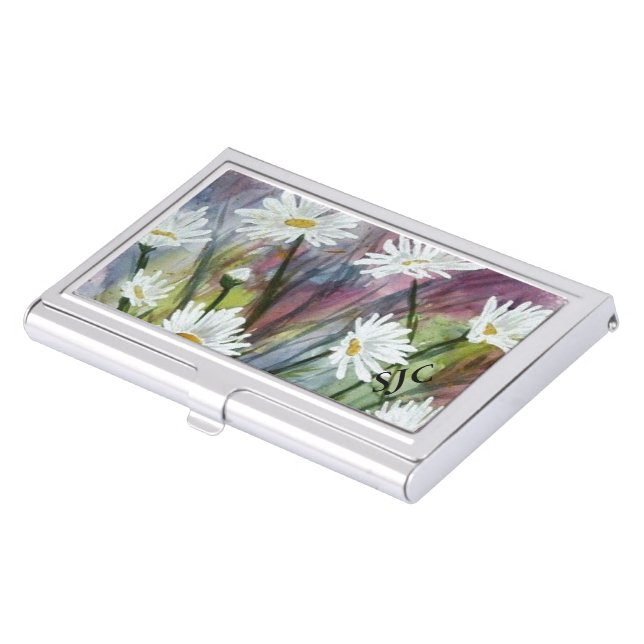 FIELD OF DAISIES CASE FOR BUSINESS CARDS (Front)