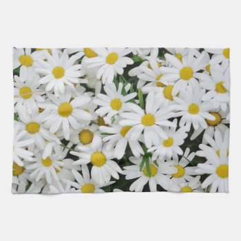 Field Of Daisies Kitchen Towel by MissMatching at Zazzle