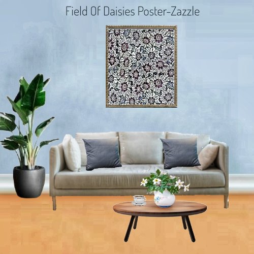 Field of Daisies Poster