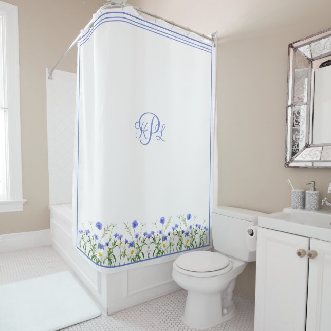 Field of Daisies Shower Curtain (In Situ)