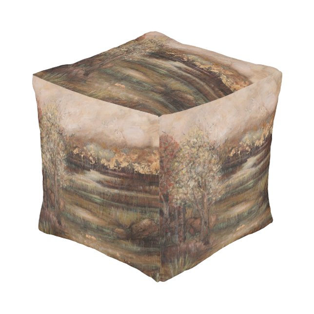 Field of Dreams I Pouf (Angled Front)