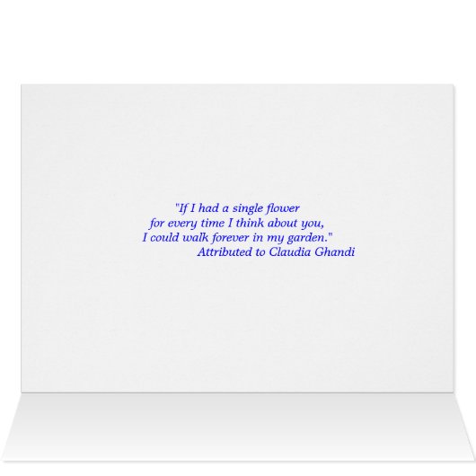 "Field of Flowers" (Inside Horizontal (Top))