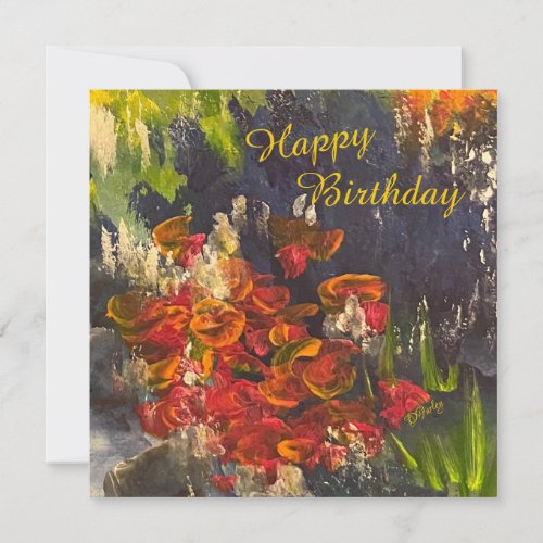 Field of Flowers Birthday Card