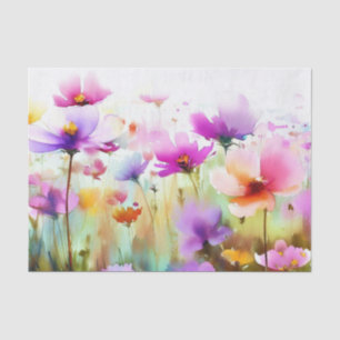 Field of Flowers-Cosmos (D) Watercolor Tissue Paper