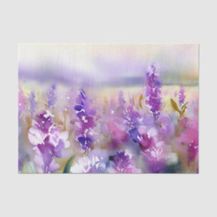 Field of Flowers-Lilac (D) Watercolor  Tissue Paper