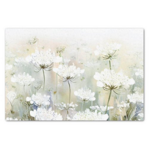 Field of Flowers_Queen Annes Lace D Watercolor  Tissue Paper