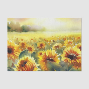 Field of Flowers-Sunflower (A) Watercolor Tissue Paper