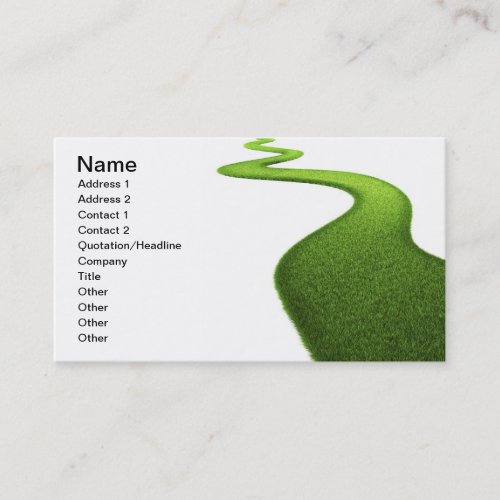 Field Of Fresh Green Grass Business Card Templates
