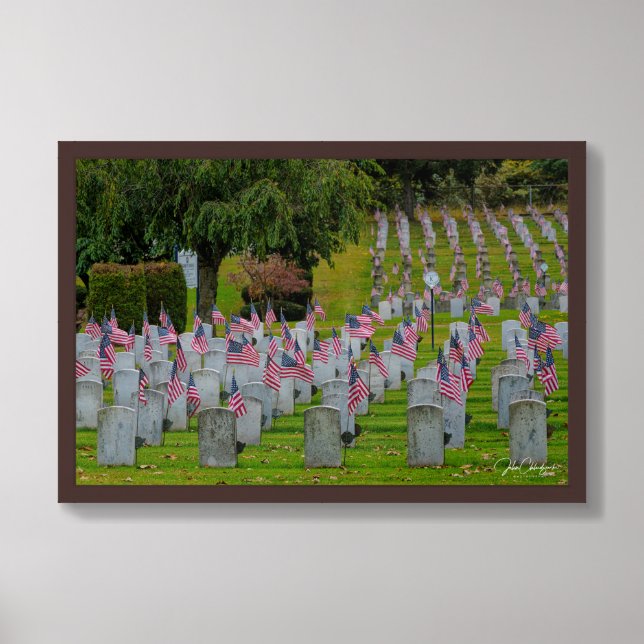 Field of Honor — Erie Remembers Framed Art (Framed Front)
