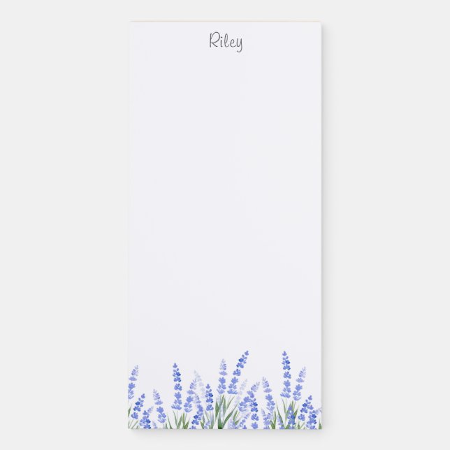 Field of Lavender 2 Magnetic Notepad (Front)