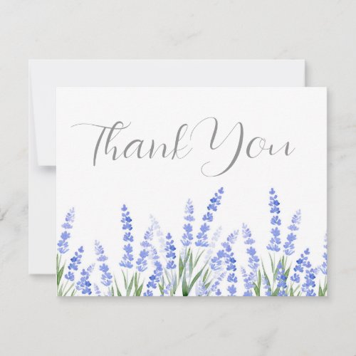 Field of Lavender 2 Thank You Card