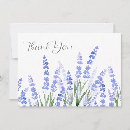 Field of Lavender 2 Thank You Card