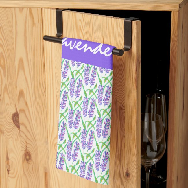 Field of Lavender Design Kitchen Towel