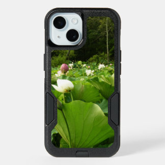 Field of Lotus Flowers Summer Garden iPhone 15 Case