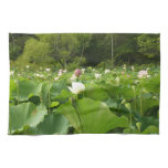 Field of Lotus Flowers Summer Garden Kitchen Towel