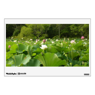 Field of Lotus Flowers Summer Garden Wall Decal