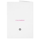 Field of pink tulips cards (Back)