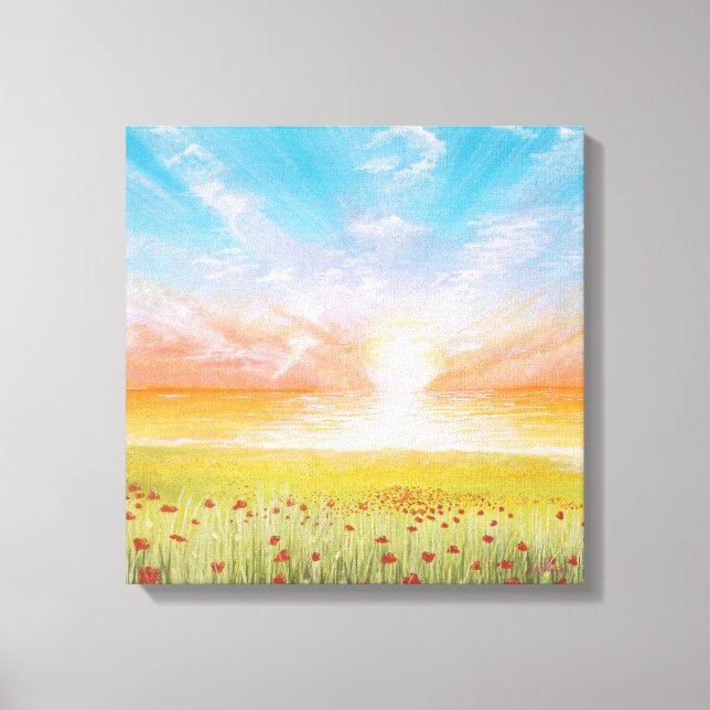 Field of Poppies Canvas Print (Front)