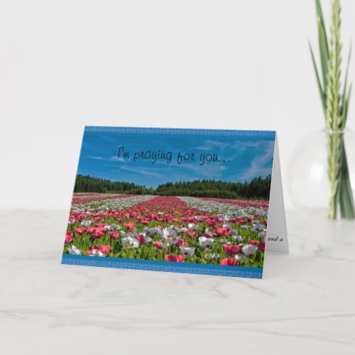 Field of Poppies Christian Message Greeting Card