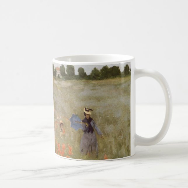 Field of Poppies Claude Monet Coffee Mug (Right)