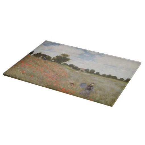 Field of Poppies Claude Cutting Board Zazzle