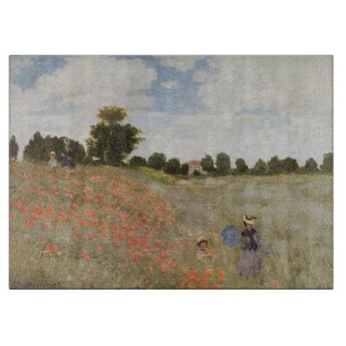 Field of Poppies Claude Monet Cutting Board