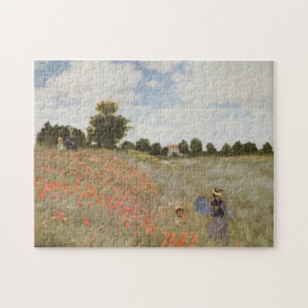Field Of Poppies Claude Monet Jigsaw Puzzle