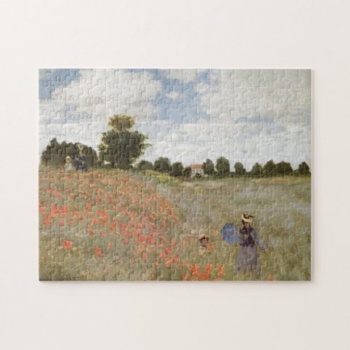 Field of Poppies Claude Monet Jigsaw Puzzle