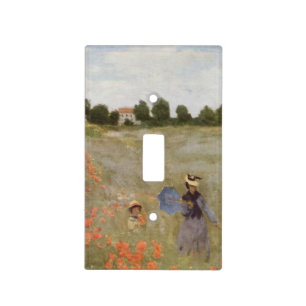 Field of Poppies Claude Monet Light Switch Cover