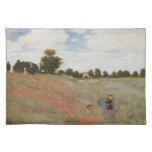 Field Of Poppies Claude Monet Placemat at Zazzle