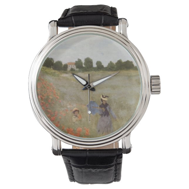 Field of Poppies Claude Monet Watch (Front)