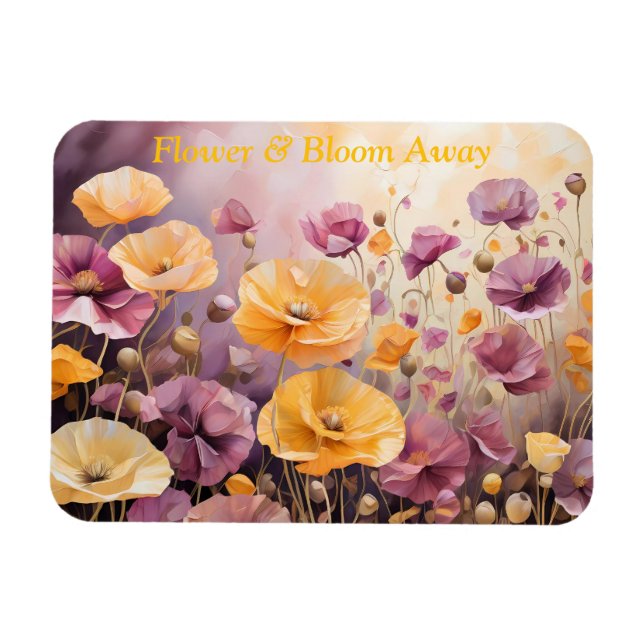 Field of Poppies Serene and Vibrant  Magnet (Horizontal)
