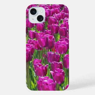 Field of Purple Tulips iPhone 15 Plus Case