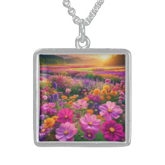 Field of Radiance Sterling Silver Necklace