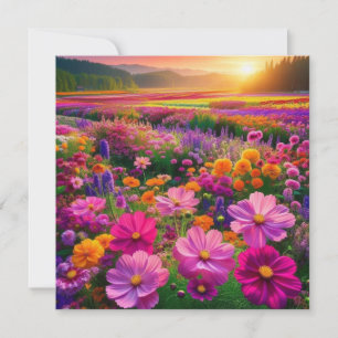 Field of Radiance Wildflower Flat Card