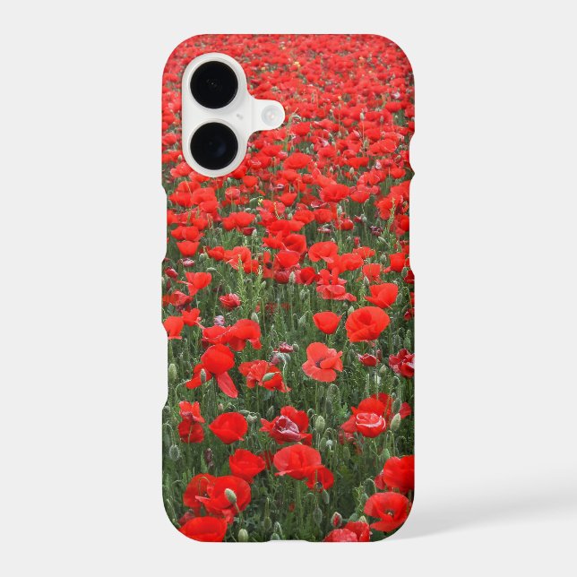 Field of Red Poppies Case-Mate iPhone Case (Back)