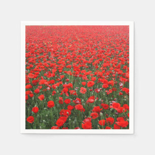 Field of Red Poppies Napkins