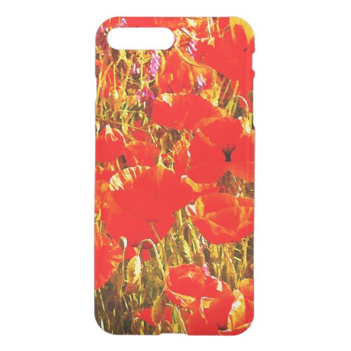 Field of Red Poppies Wildflowers Art Design 2 iPhone 8 Plus7 Plus Case