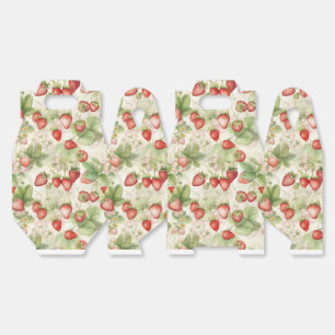field of ripe, red strawberries favor boxes