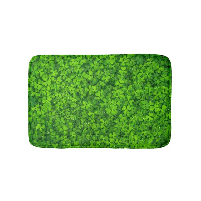 Field of Shamrocks Bath Mat (Front)