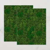 Field of Shamrocks Digital Art Pattern St Patricks (Front/Back)