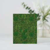 Field of Shamrocks Digital Art Pattern St Patricks (Standing Front)