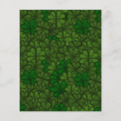 Field of Shamrocks Digital Art Pattern St Patricks (Back)
