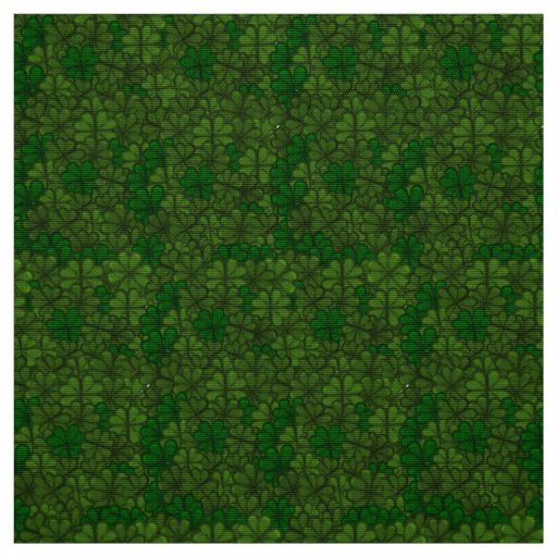 Field of Shamrocks Digital Art Pattern St Patricks Fabric