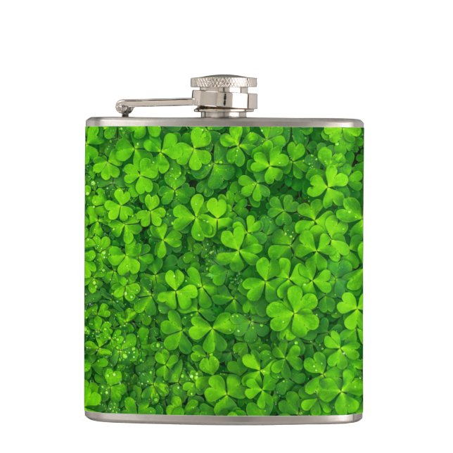 Field of Shamrocks Flask (Front)