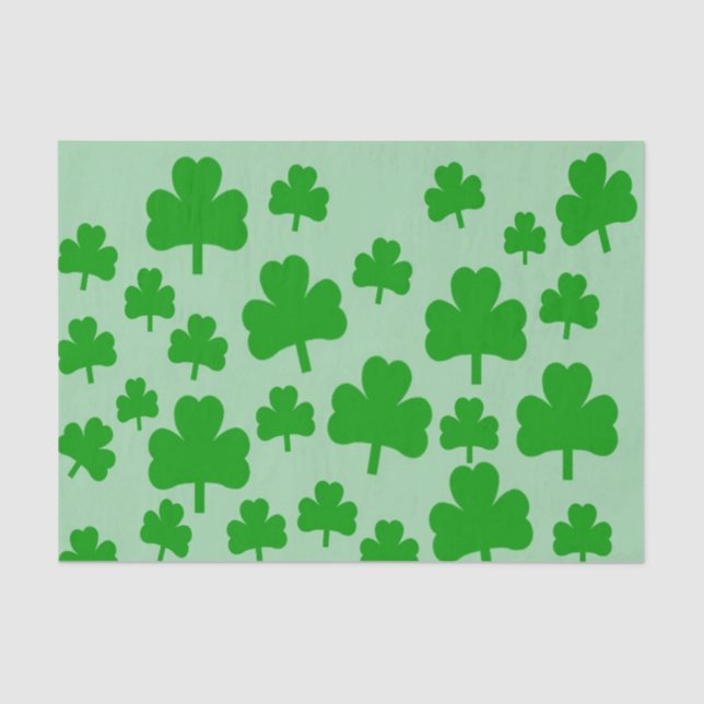 Field of Shamrocks Gifts tissue paper (Front)