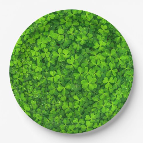 Field of Shamrocks Paper Plates