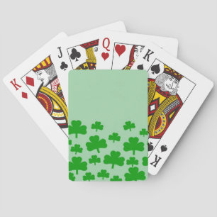 Field of Shamrocks Poker Cards